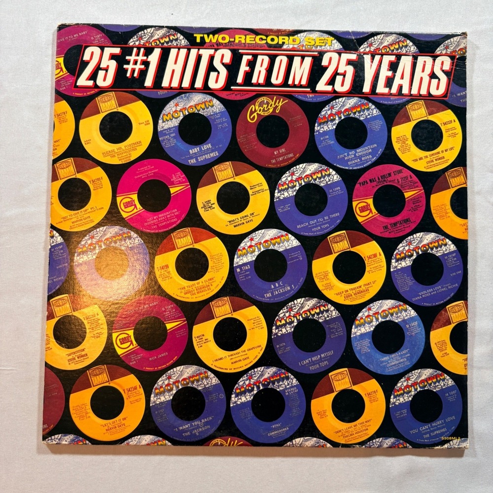 Motown 25 #1 Hits From 25 Years Vinyl 2 LP Various Artists 1983 Soul R&B